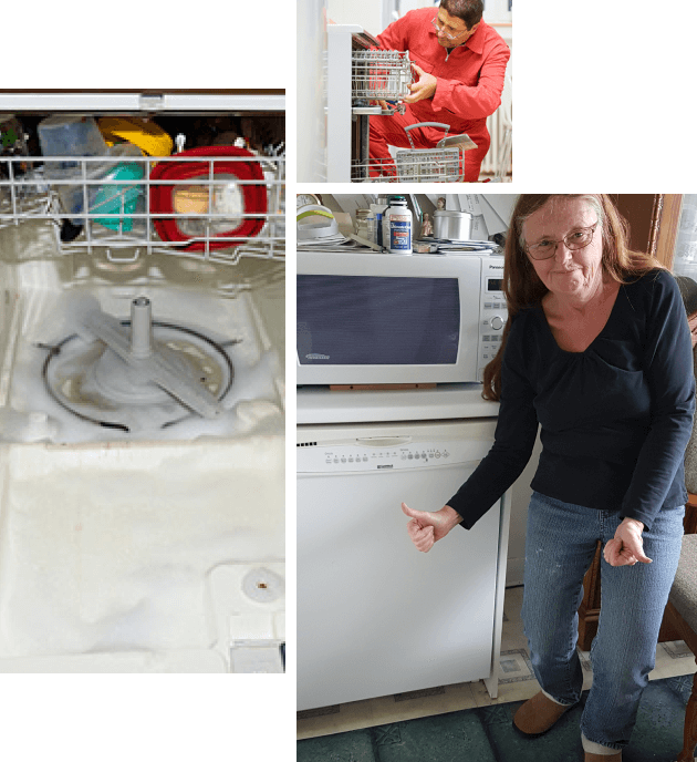 broken dishwasher
