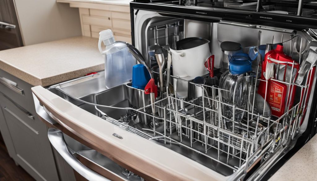 How can I fix a dishwasher that's not filling with enough water?