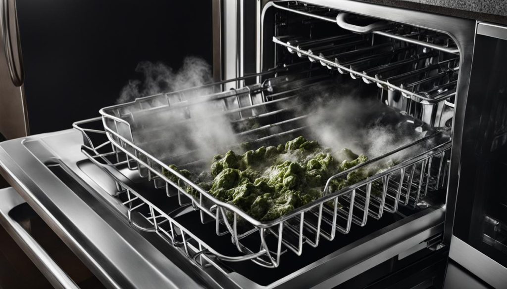 How do I get rid of a bad smell in my dishwasher?